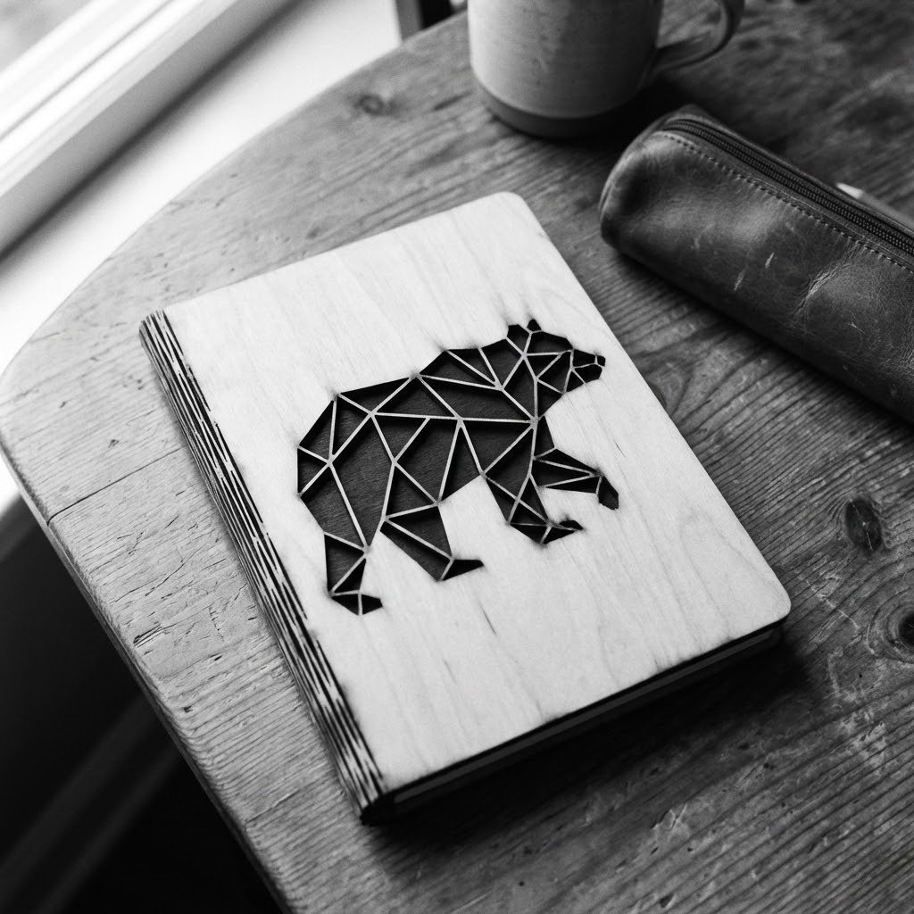 Engraved Bear Journal
