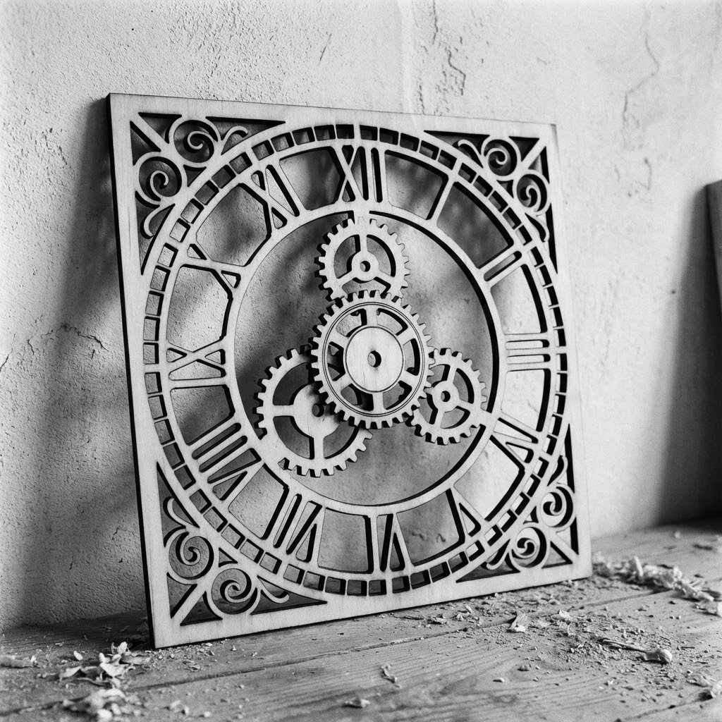 Laser Cut Clock