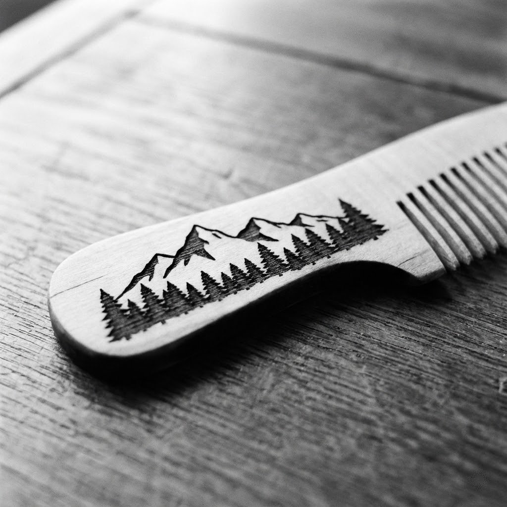 Laser Cut Comb Detail