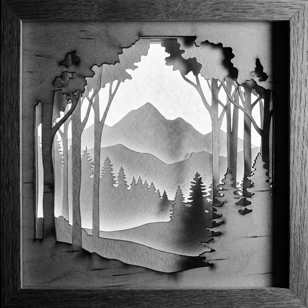 Laser Cut Shadow Box