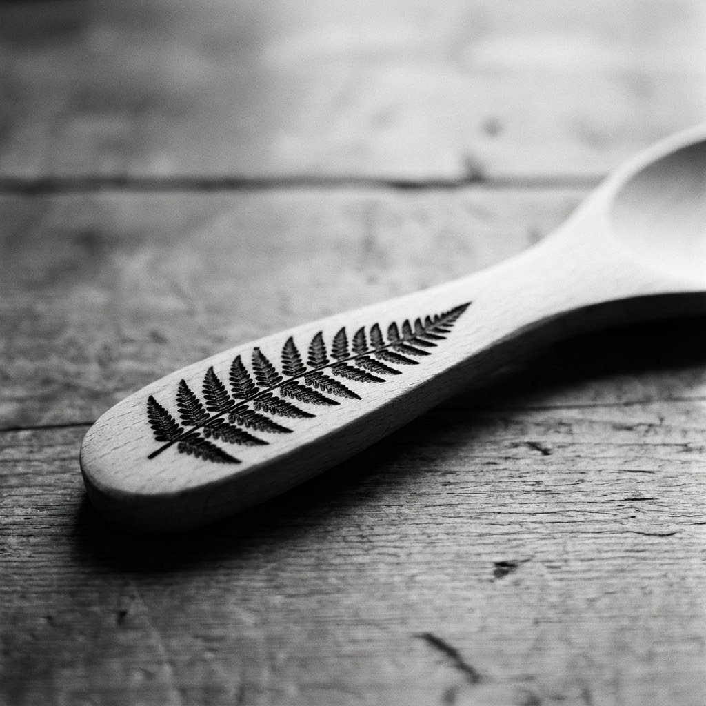 Laser Cut Wooden Spoon